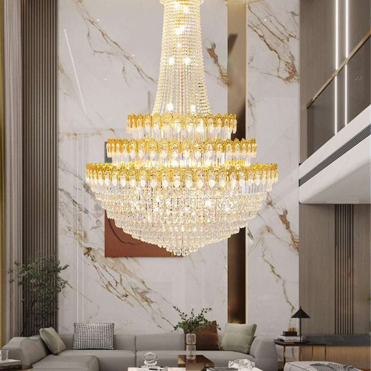 AM0661 — Light Luxury Crystal Chandelier for Living Rooms