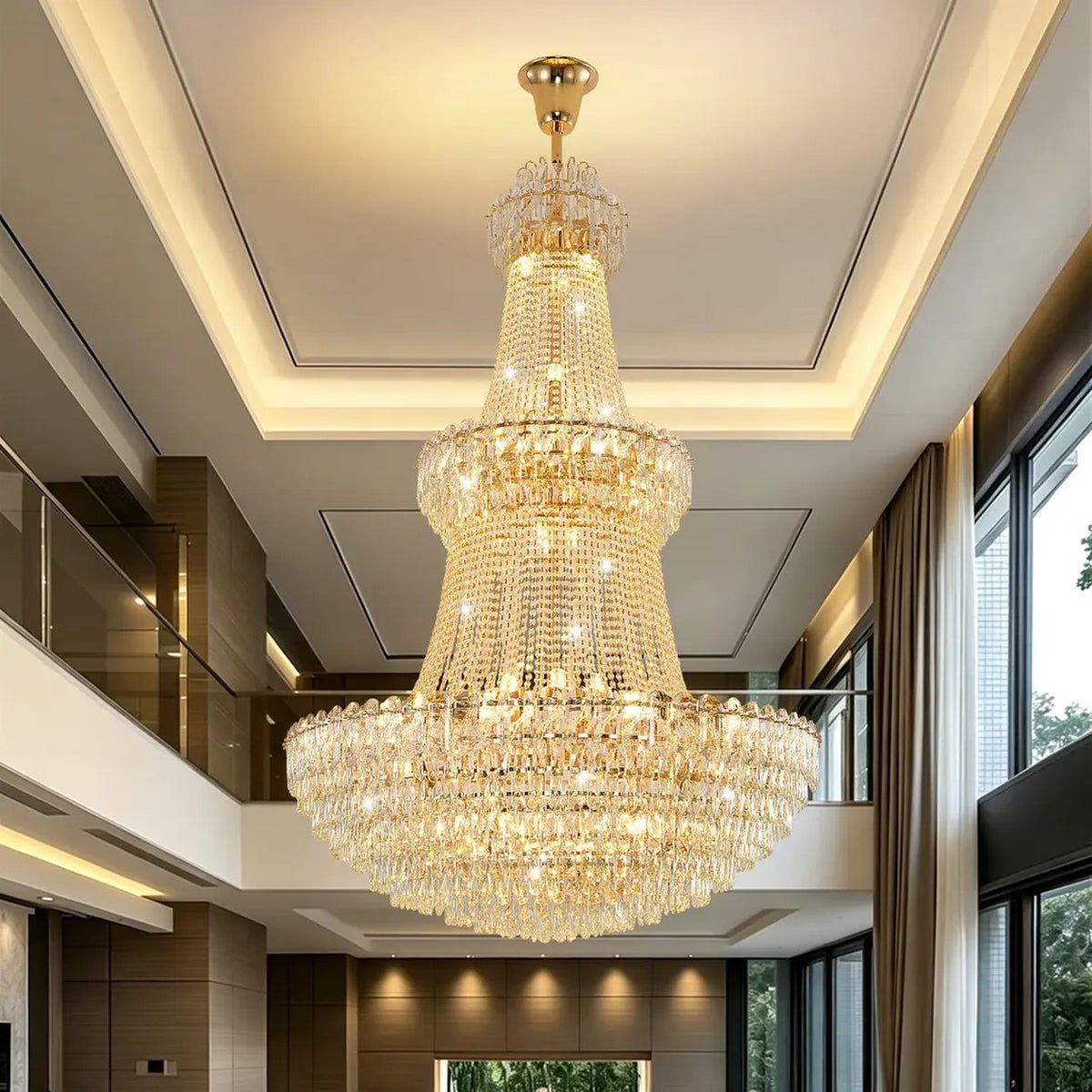 AM0494 — Light Luxury Crystal Chandelier for Living Rooms