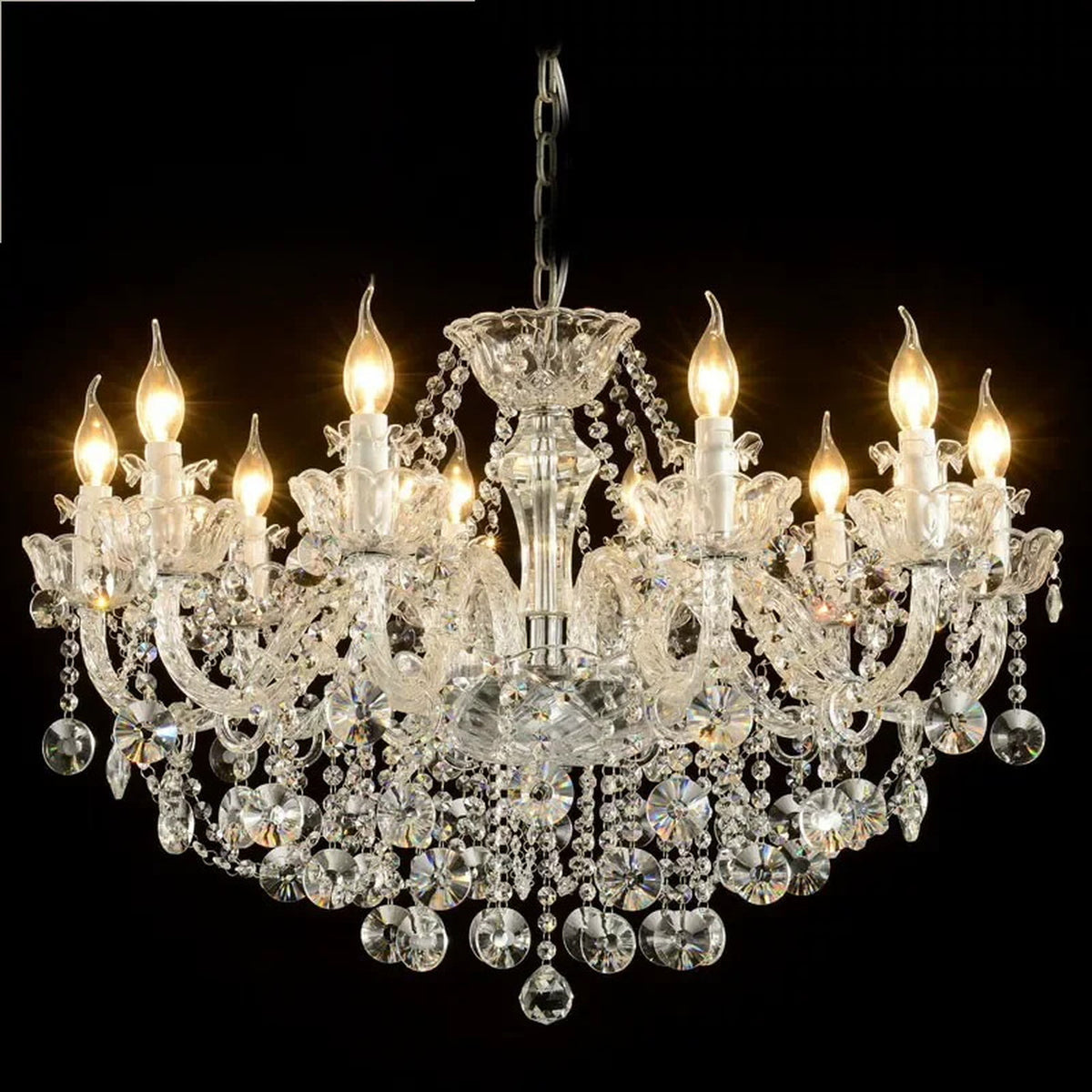 AM0770 — European Crystal Chandelier for Living Rooms & Dining Rooms