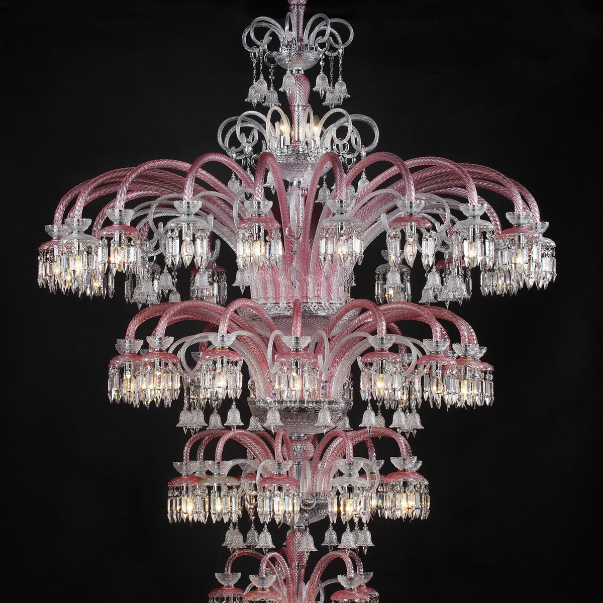 AM0860 — European Duplex Grand Hall Glass Chandelier for Living Rooms