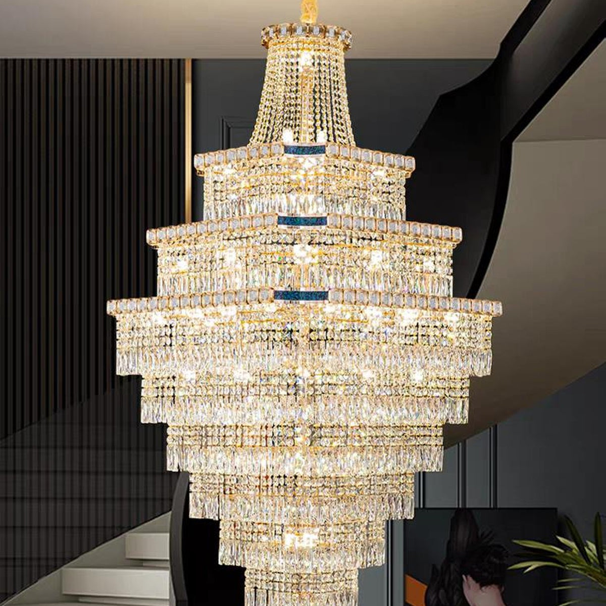 AM0499 — Modern Luxury Crystal Chandelier for Living Rooms