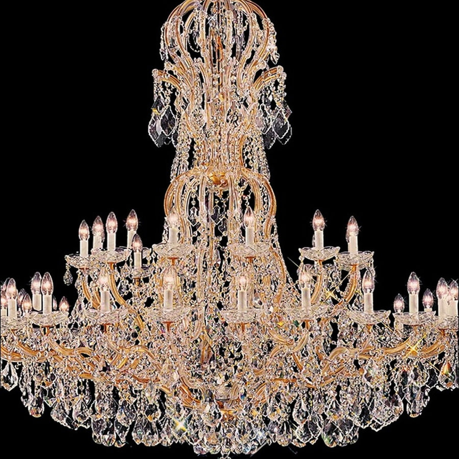 AM0809 — European Grand Hall Crystal Chandelier for Duplex Spaces & Stairwells