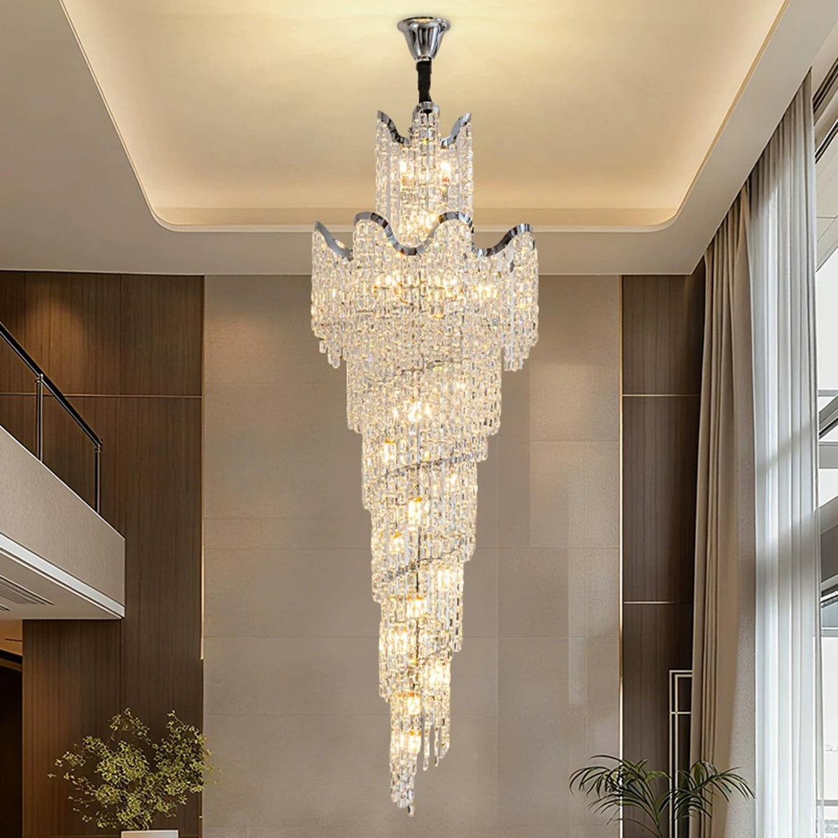 AM0591 — Light Luxury Stairwell Chandelier for Living Rooms