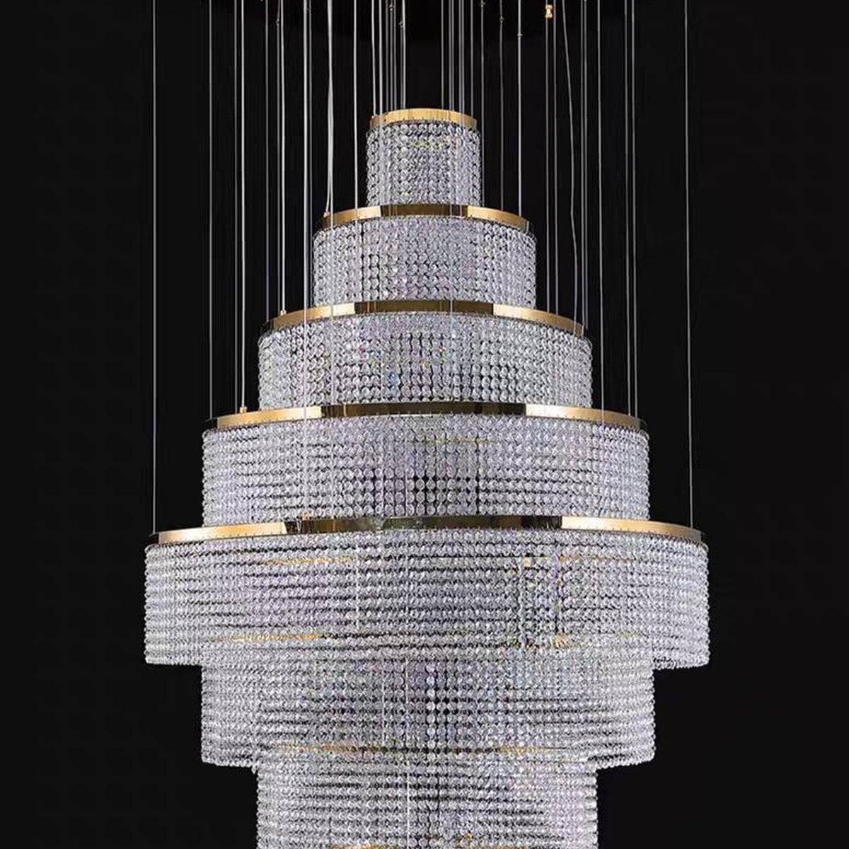 AM0639 — Postmodern Chandelier for Stairwells