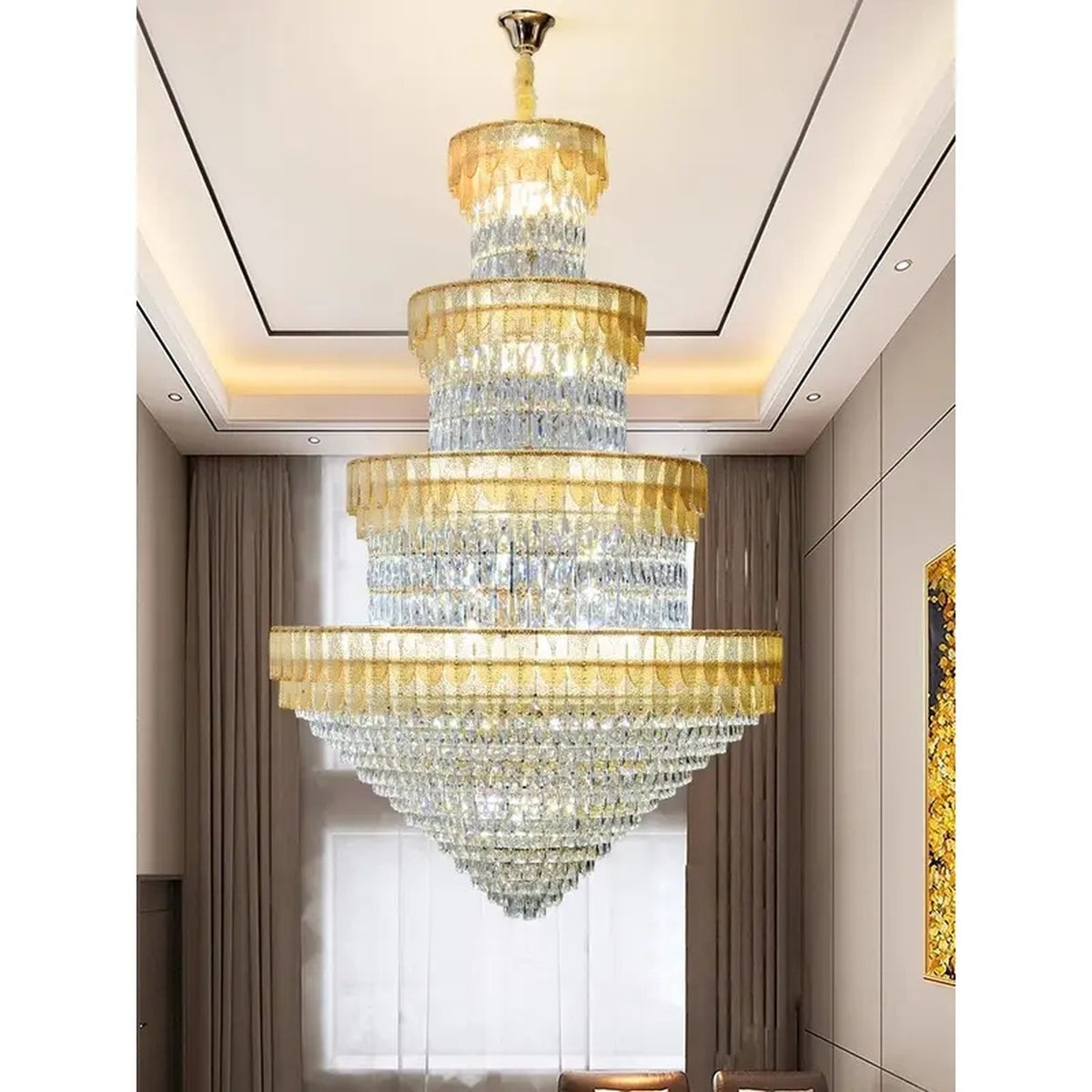 AM0654 — Modern Luxury Crystal Chandelier for Living Rooms