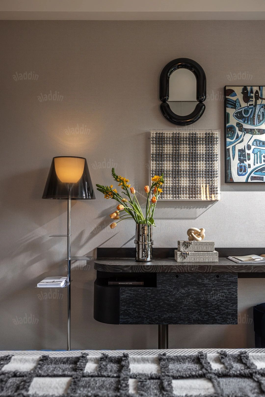 Floor Lamp with Display Shelves — AM0243, view 22