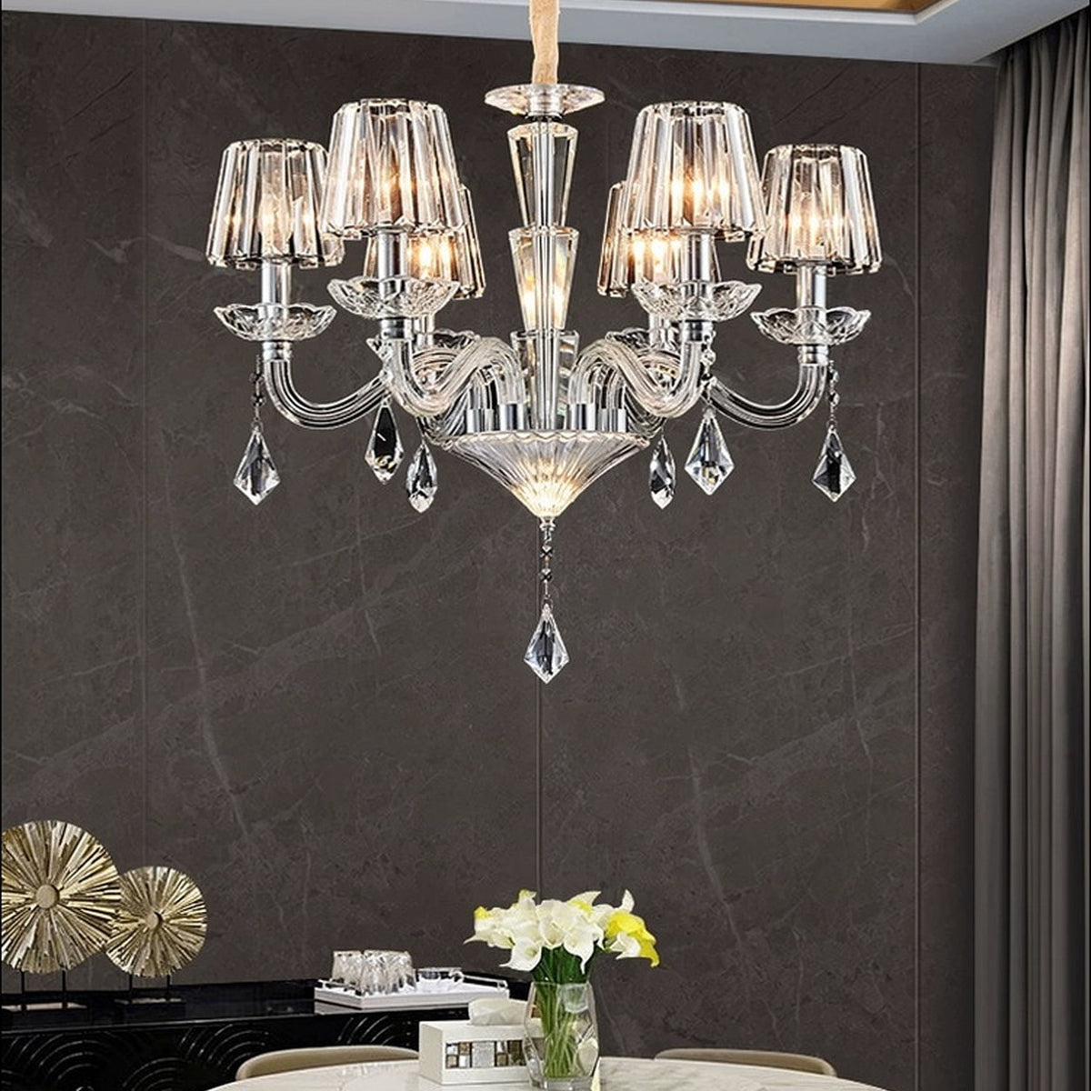 AM0859 — Modern Luxury Crystal French Chandelier for Living Rooms & Dining Rooms