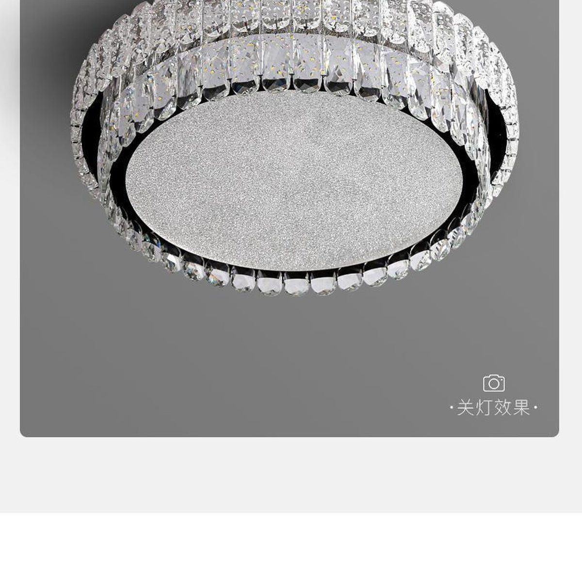 AM0468 — Luxury Round Crystal Ceiling Light for Bedrooms