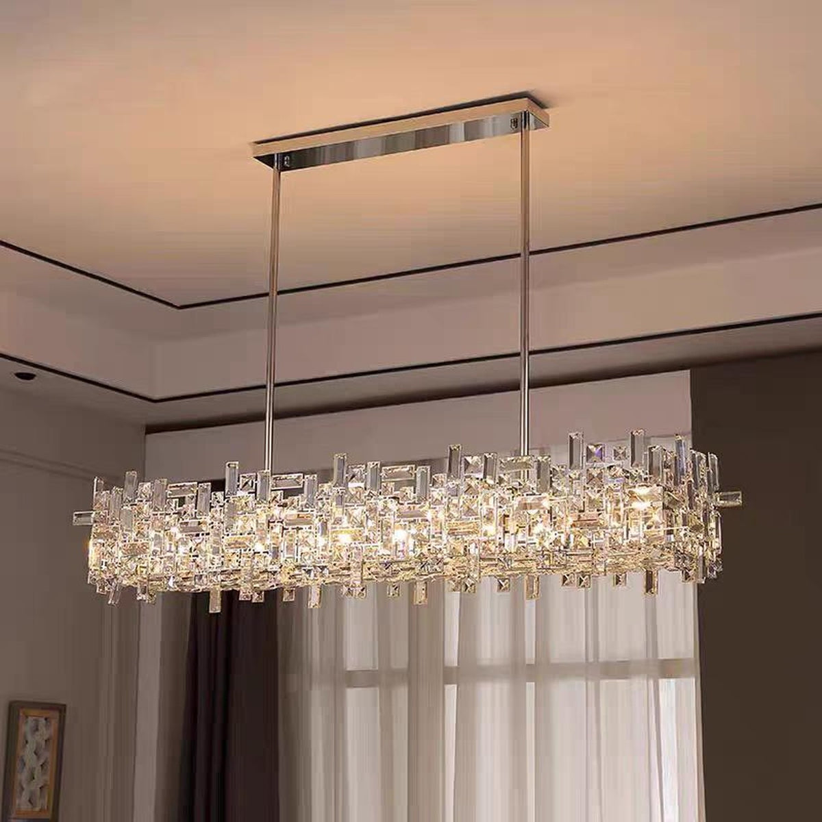 AM0681 — Modern Minimalist Crystal Table Lamp for Dining Rooms