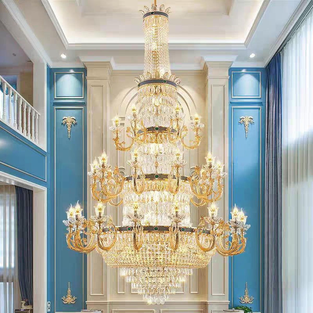 AM0678 — Light Luxury Crystal Chandelier for Living Rooms