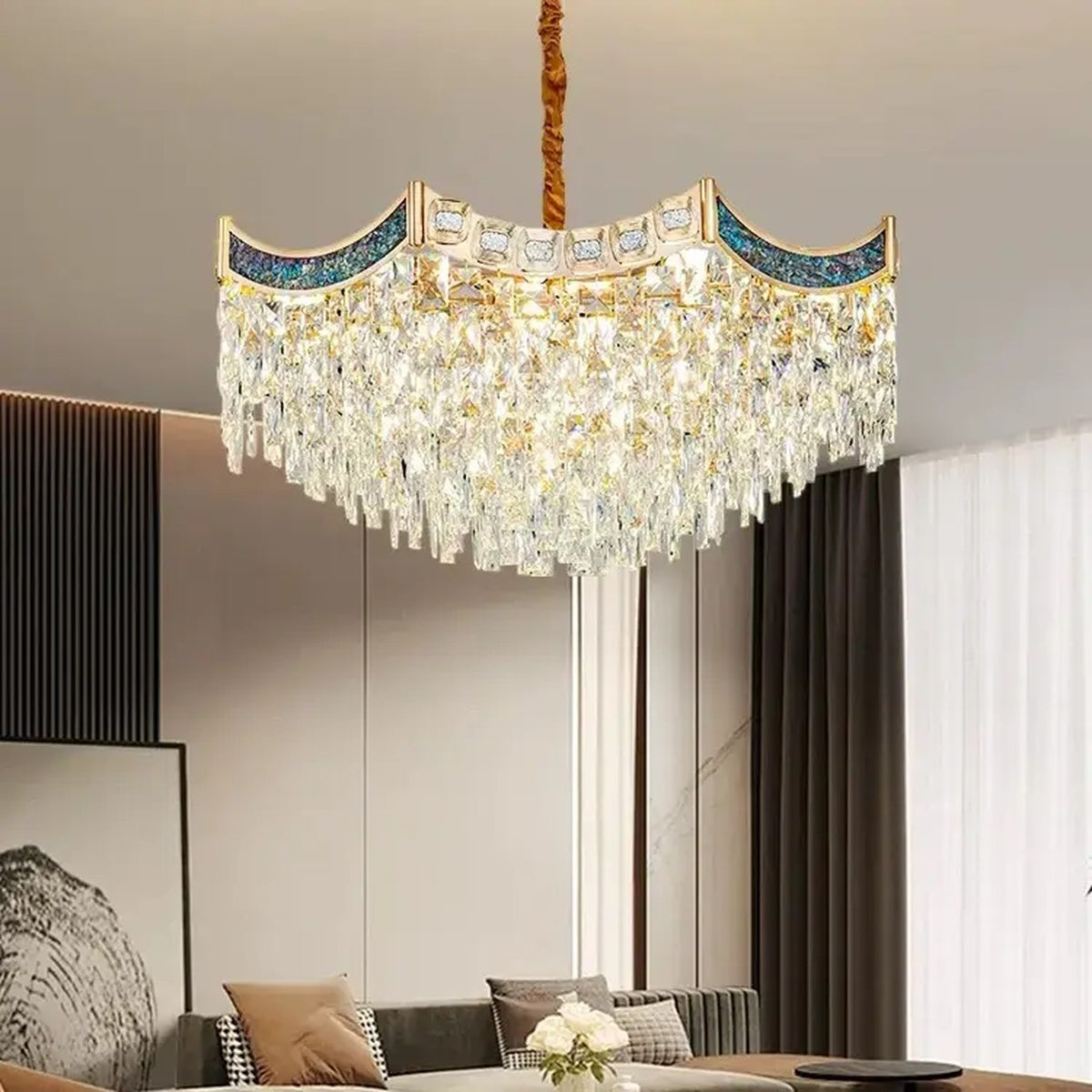 AM0546 — Modern Luxury Crystal Chandelier for Living Rooms