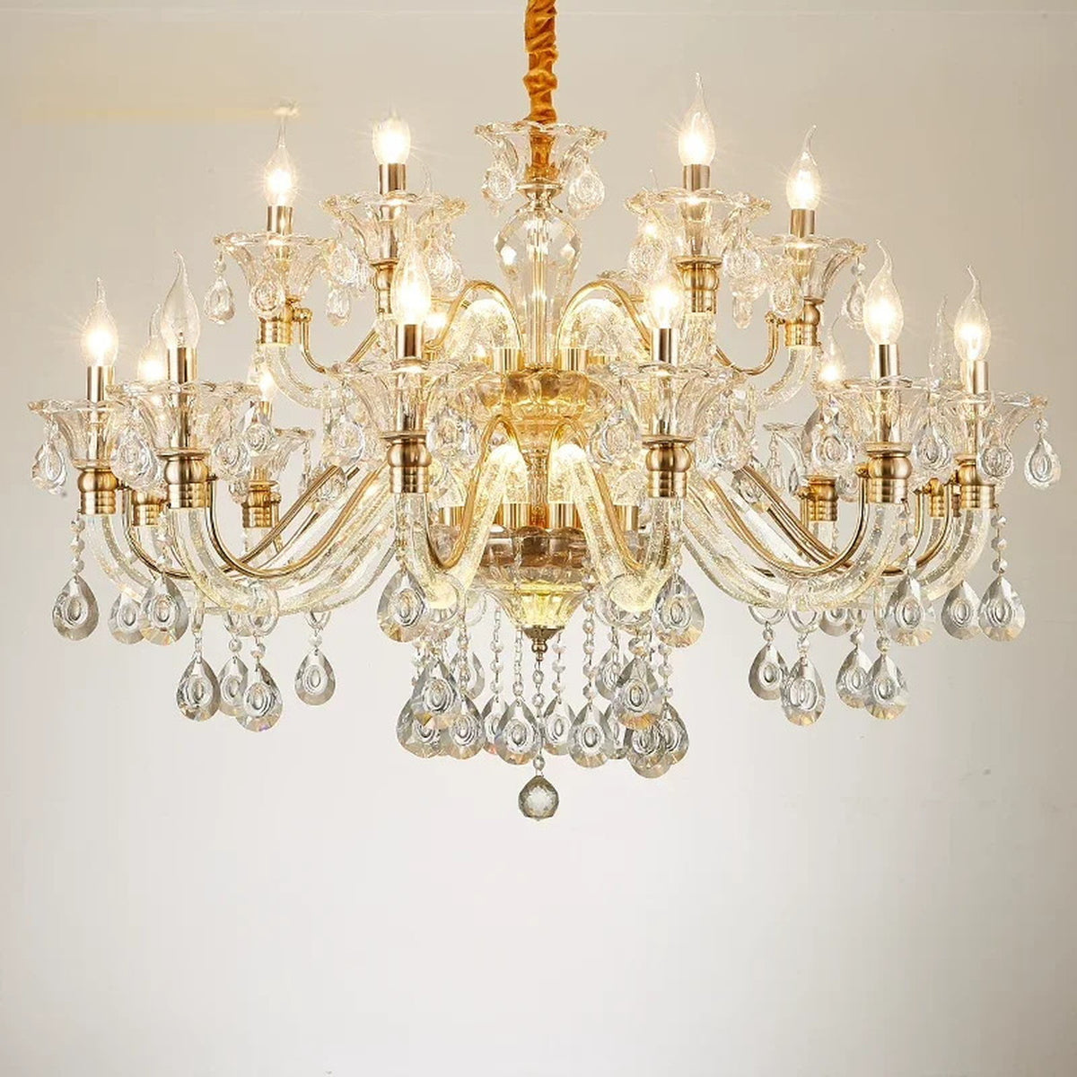 AM0822 — European Candle Grand Hall Crystal Chandelier for Living Rooms