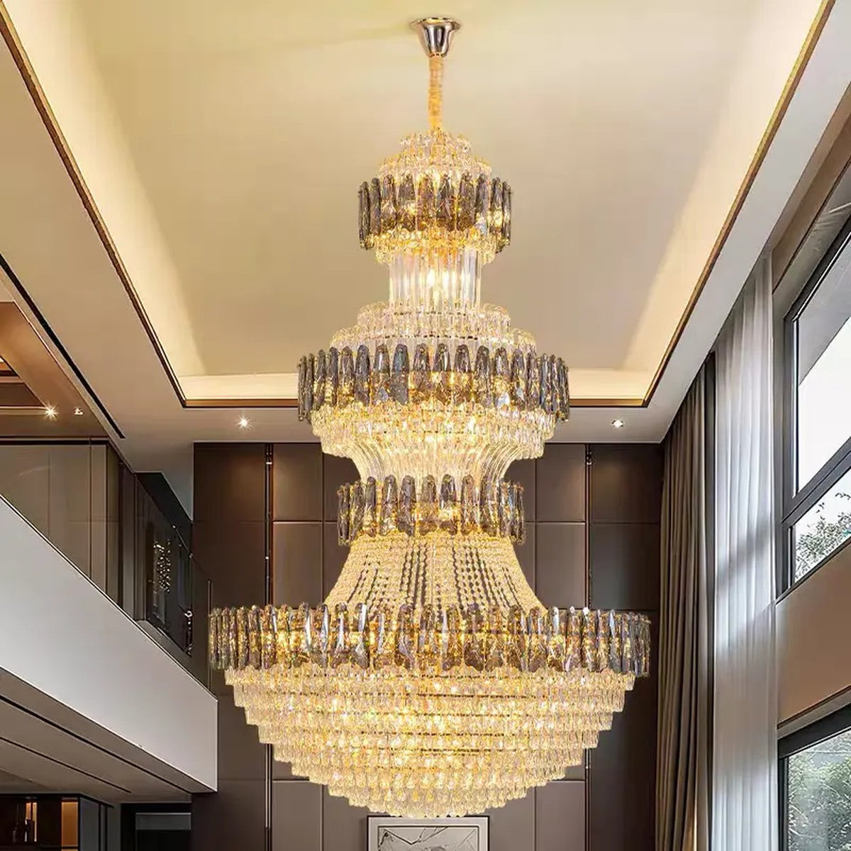 AM0540 — Light Luxury Crystal Chandelier for Living Rooms
