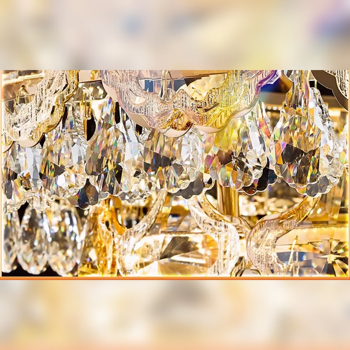 AM0612 — Light Luxury Crystal Chandelier for Living Rooms