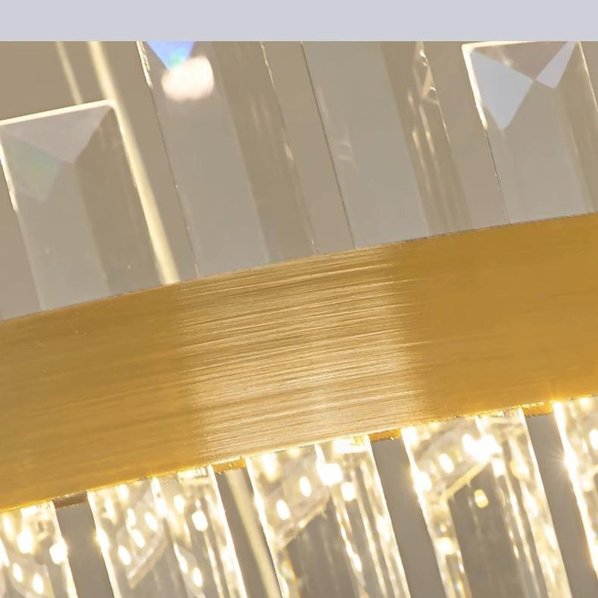 AM0571 — Modern Minimalist Round Crystal Chandelier for Living Rooms