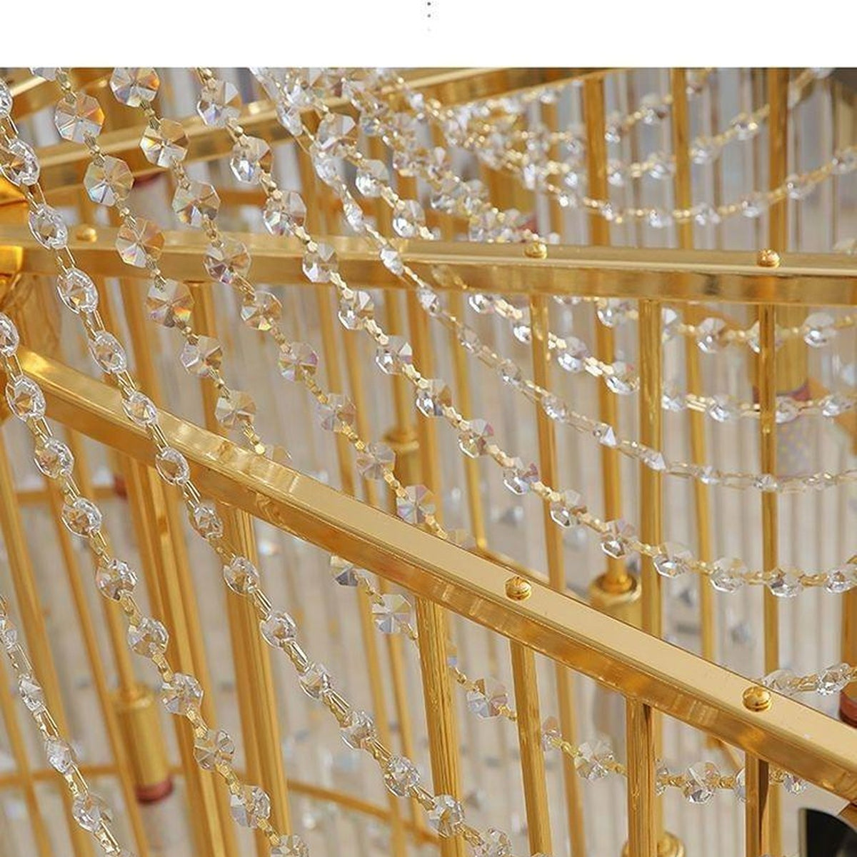 AM0533 — European Linear Crystal Chandelier for Living Rooms