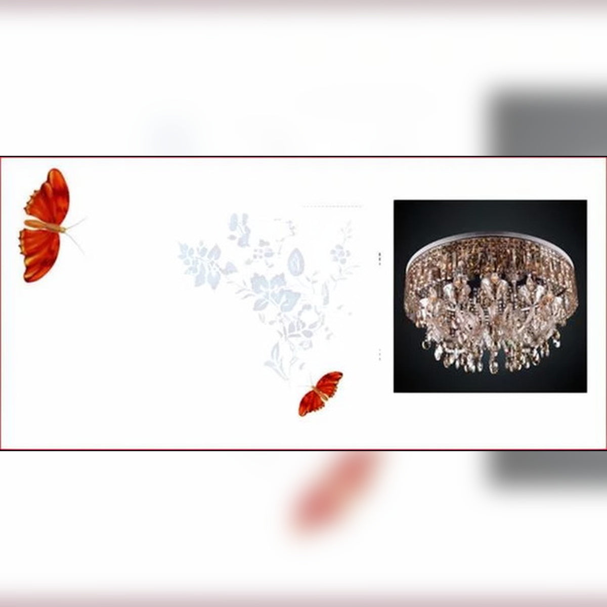 AM0711 — European Crystal Stainless Steel Ceiling Light for Living Rooms & Dining Rooms