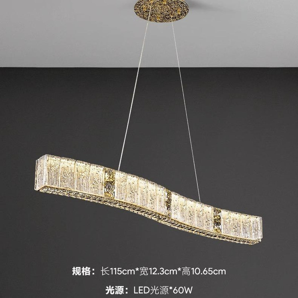AM0653 — Modern Minimalist Crystal Chandelier for Living Rooms