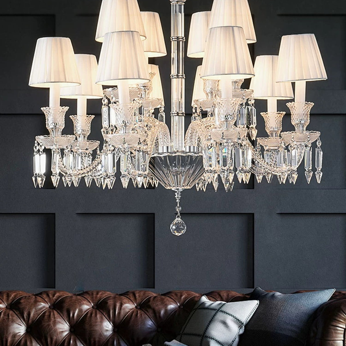 AM0843 — French Grand Hall Crystal Chandelier for Living Rooms