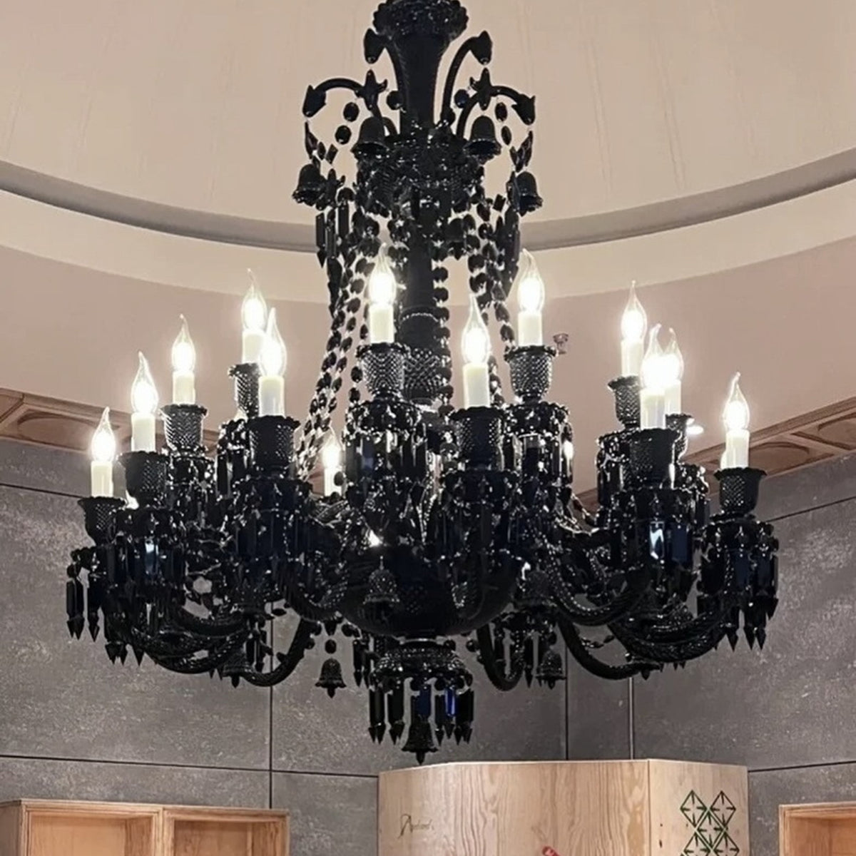 AM0839 — European Duplex Crystal Stainless Steel Chandelier for Living Rooms & Dining Rooms