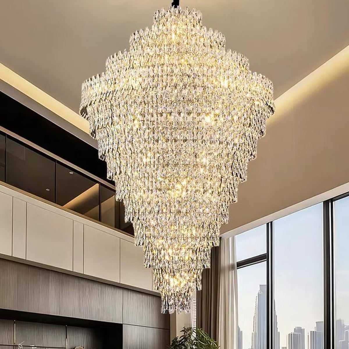 AM0583 — Modern Luxury Crystal Chandelier for Living Rooms