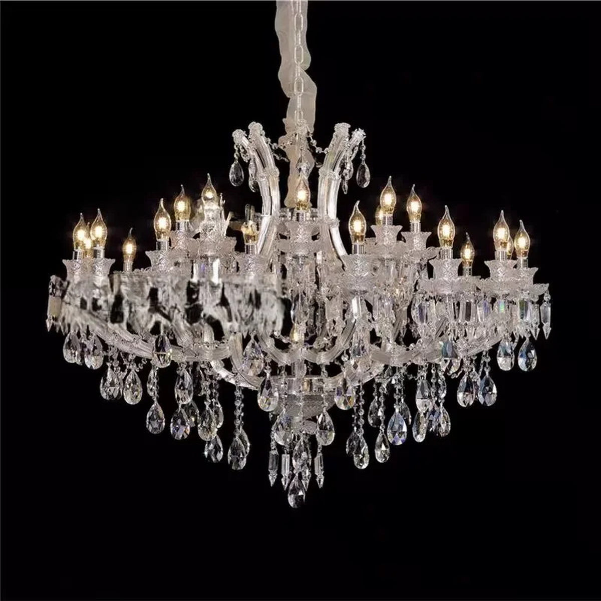 AM0815 — European Stairwell Crystal Chandelier for Loft Spaces & Duplex Spaces