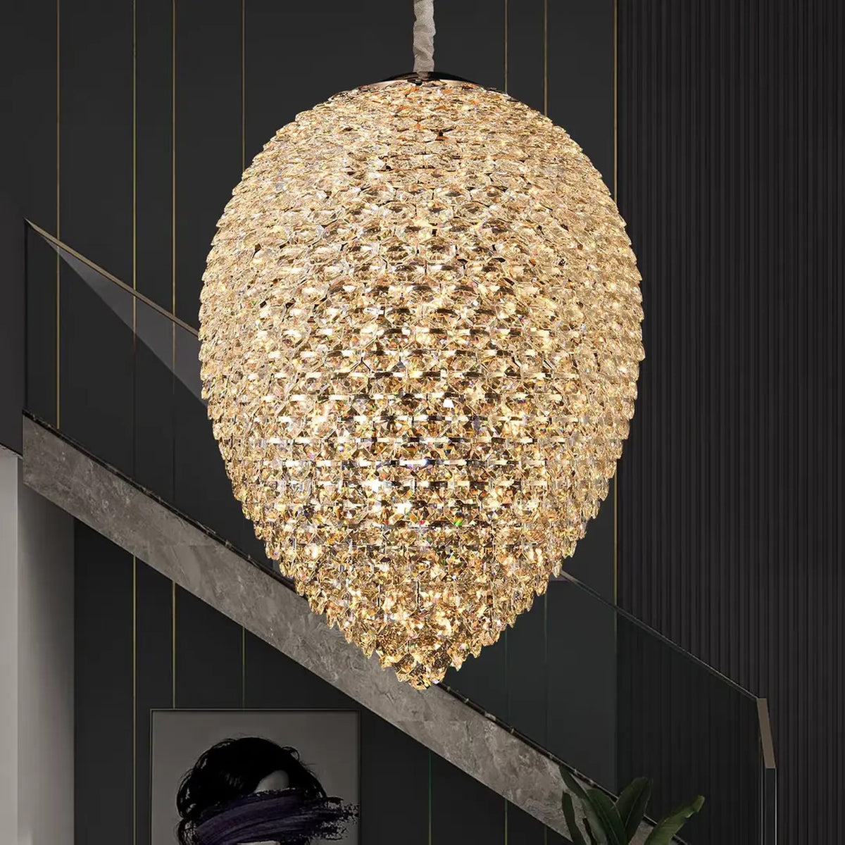 AM0672 — Modern Luxury Crystal Chandelier for Living Rooms