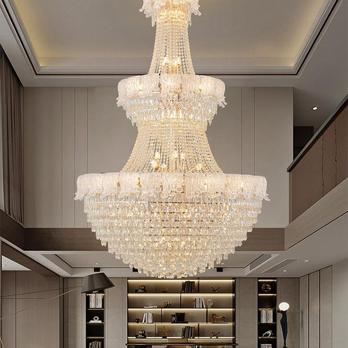 AM0580 — Light Luxury Crystal Chandelier for Living Rooms