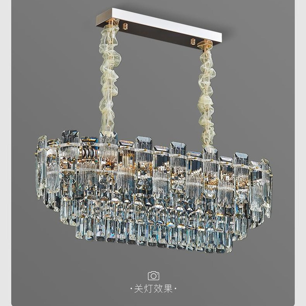 AM0615 — Modern Minimalist Crystal Ceiling Light for Living Rooms