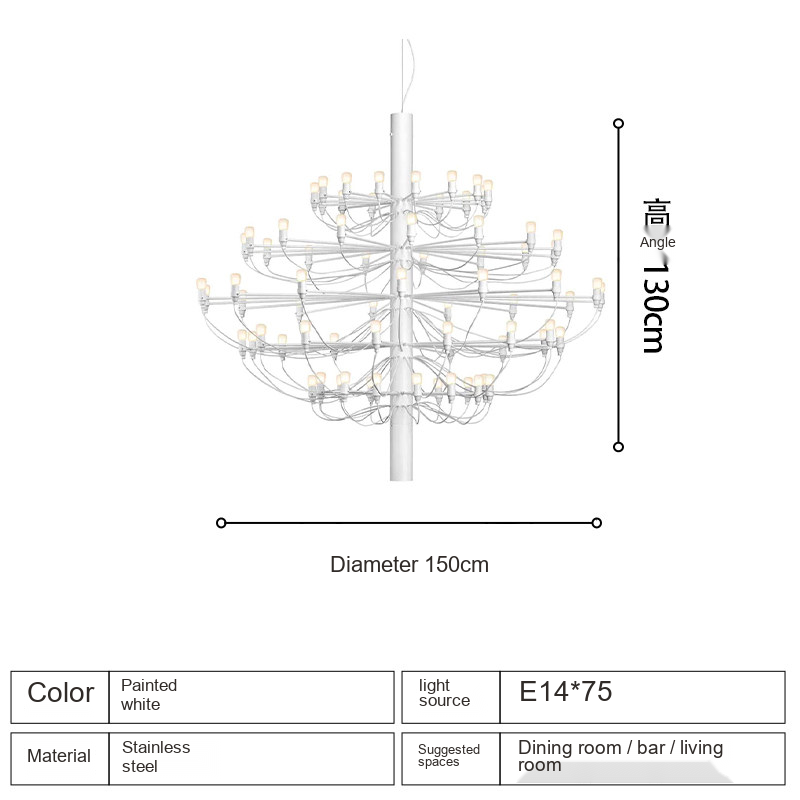 Multi-Arm Candle Chandelier — AM0220, view 19