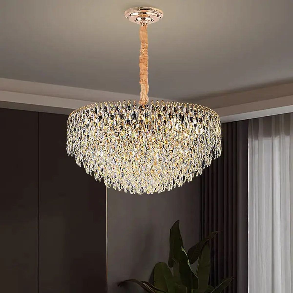 AM0523 — Light Luxury K9 Crystal Chandelier for Living Rooms