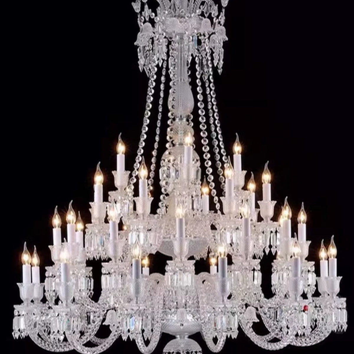 AM0866 — French Duplex Ballroom Stainless Steel Chandelier for Living Rooms