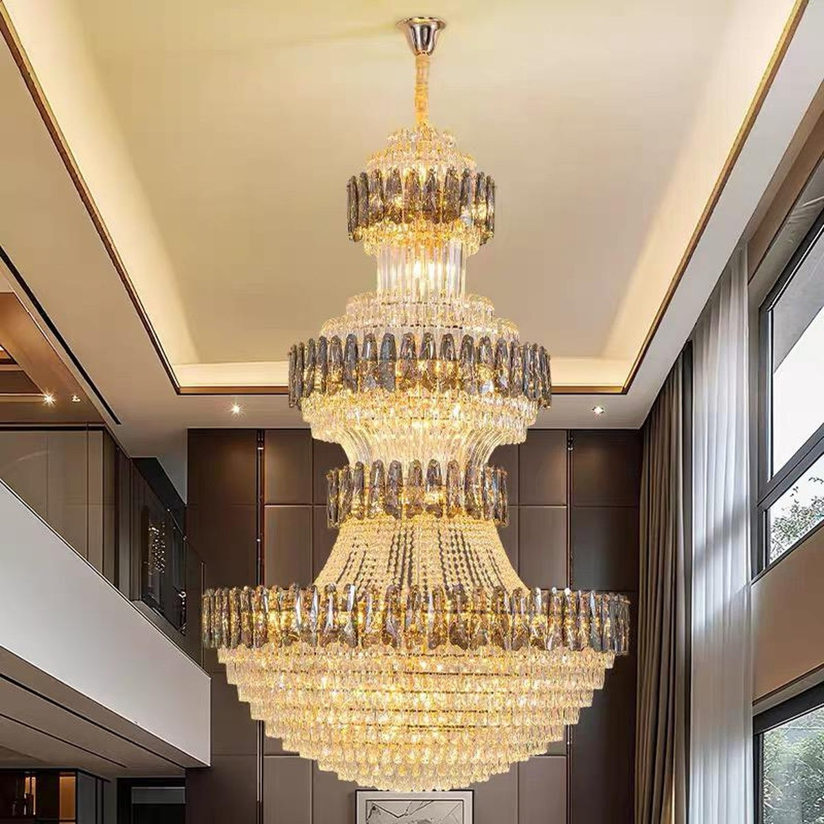 AM0540 — Light Luxury Crystal Chandelier for Living Rooms