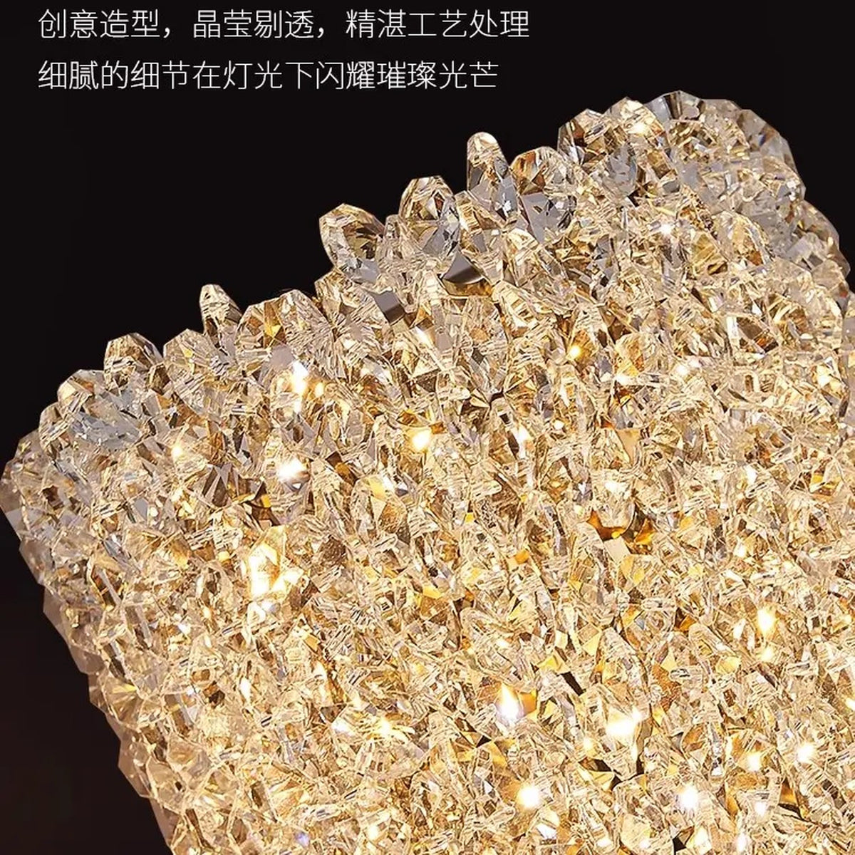 AM0663 — Light Luxury Crystal Wall Light for Living Rooms