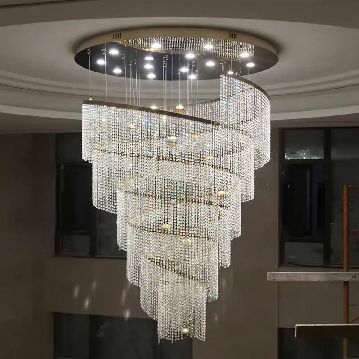 AM0673 — Modern Luxury Crystal Chandelier for Living Rooms