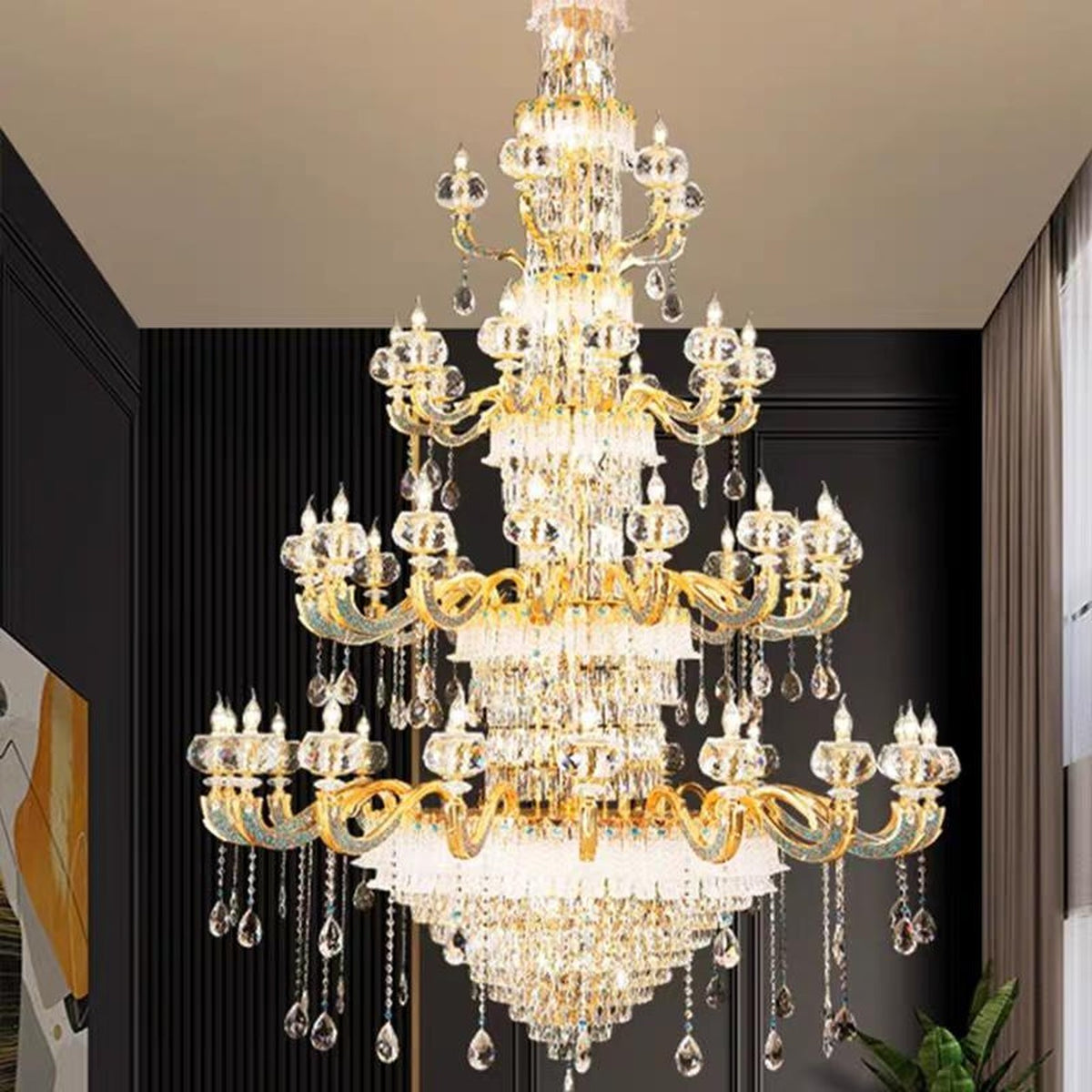 AM0603 — European K9 Crystal Chandelier for Living Rooms