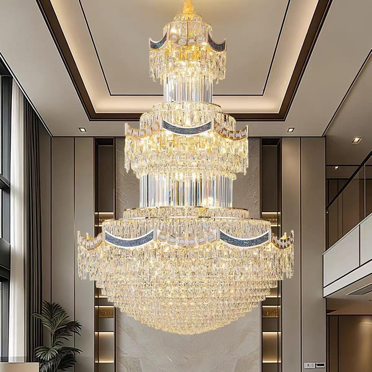 AM0582 — Light Luxury Crystal Chandelier for Living Rooms
