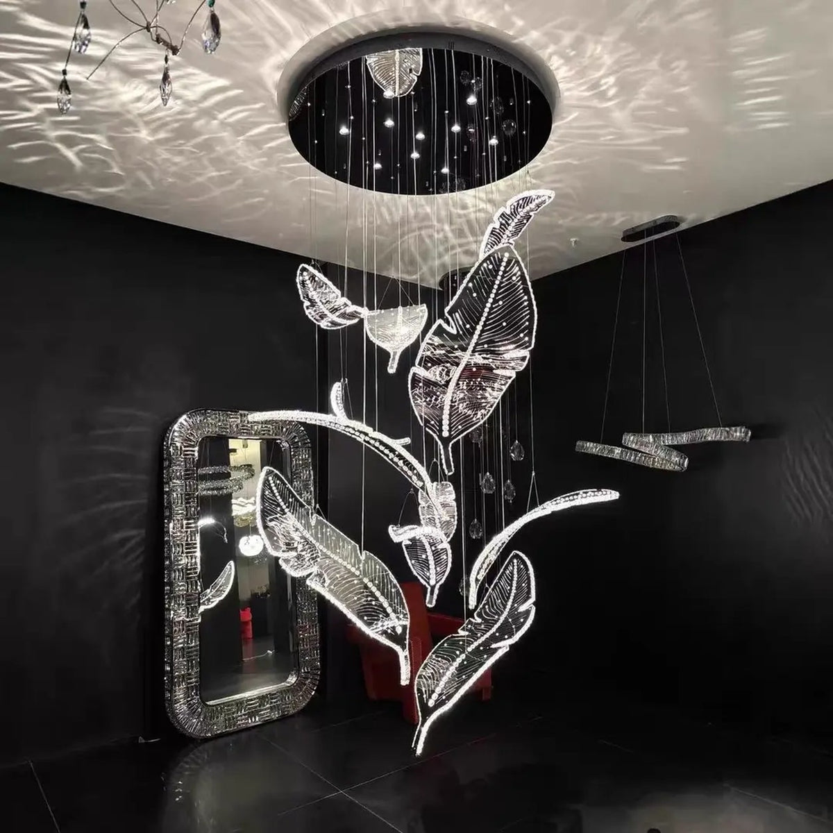AM0548 — Italian Stairwell Crystal Chandelier for Living Rooms