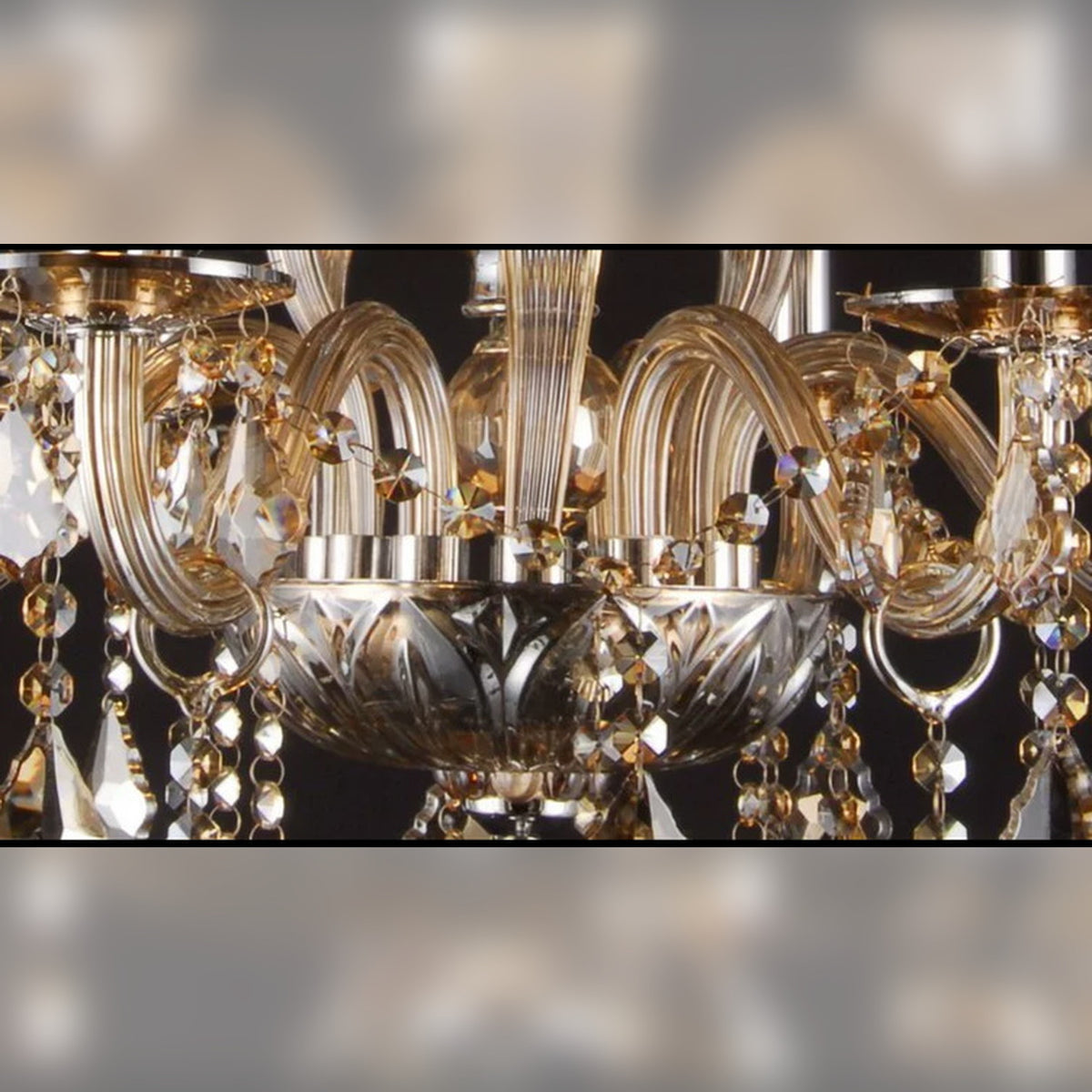 AM0707 — European Candle Crystal Glass Chandelier for Living Rooms & Dining Rooms