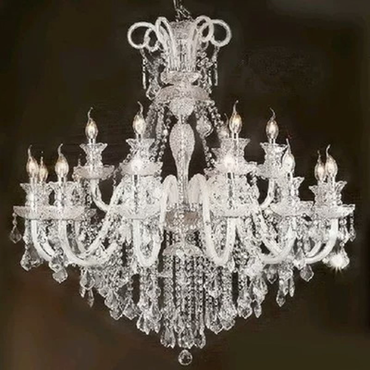 AM0705 — European Candle Crystal Chandelier for Living Rooms & Dining Rooms