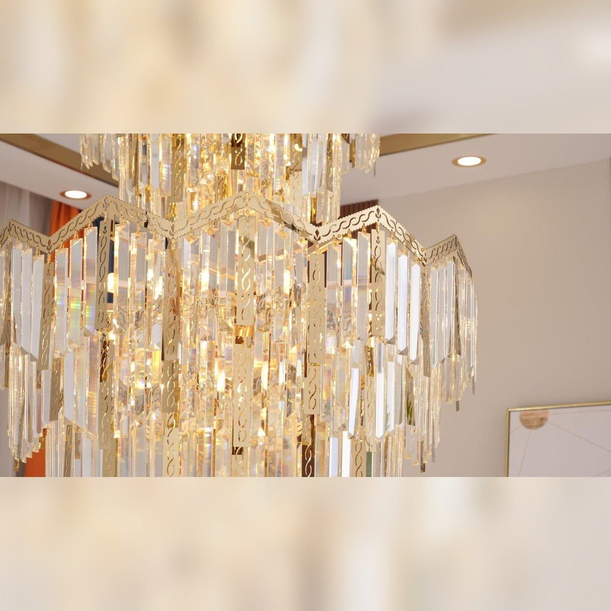 AM0613 — Light Luxury Butterfly Crystal Chandelier for Living Rooms