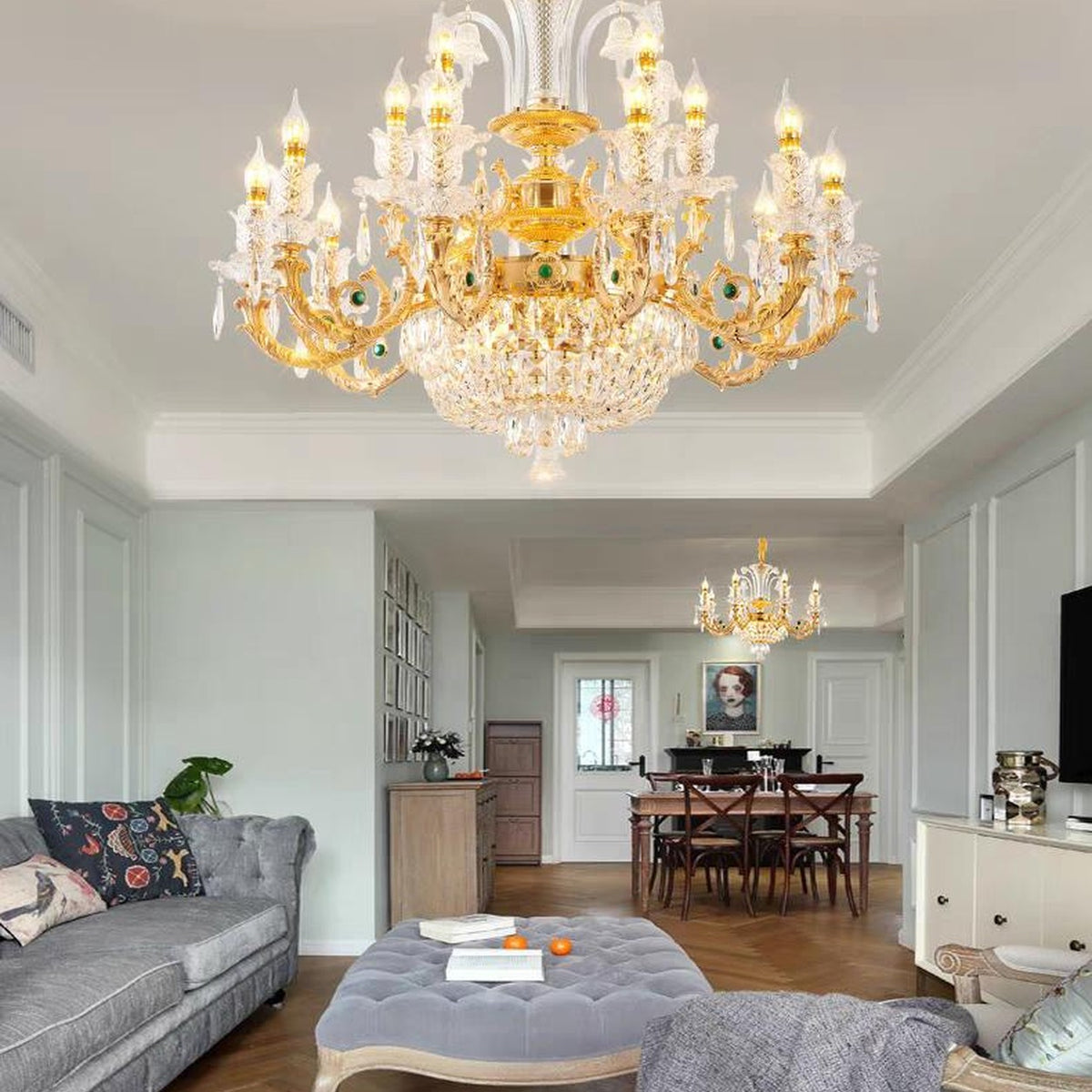 AM0527 — European Crystal Chandelier for Living Rooms