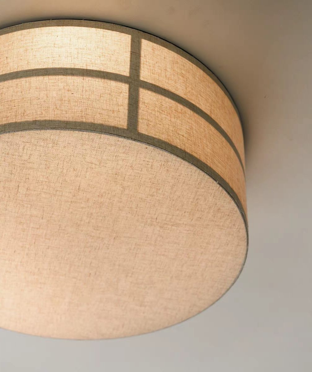 Linen Shade Ceiling Light — AM0256, view 9