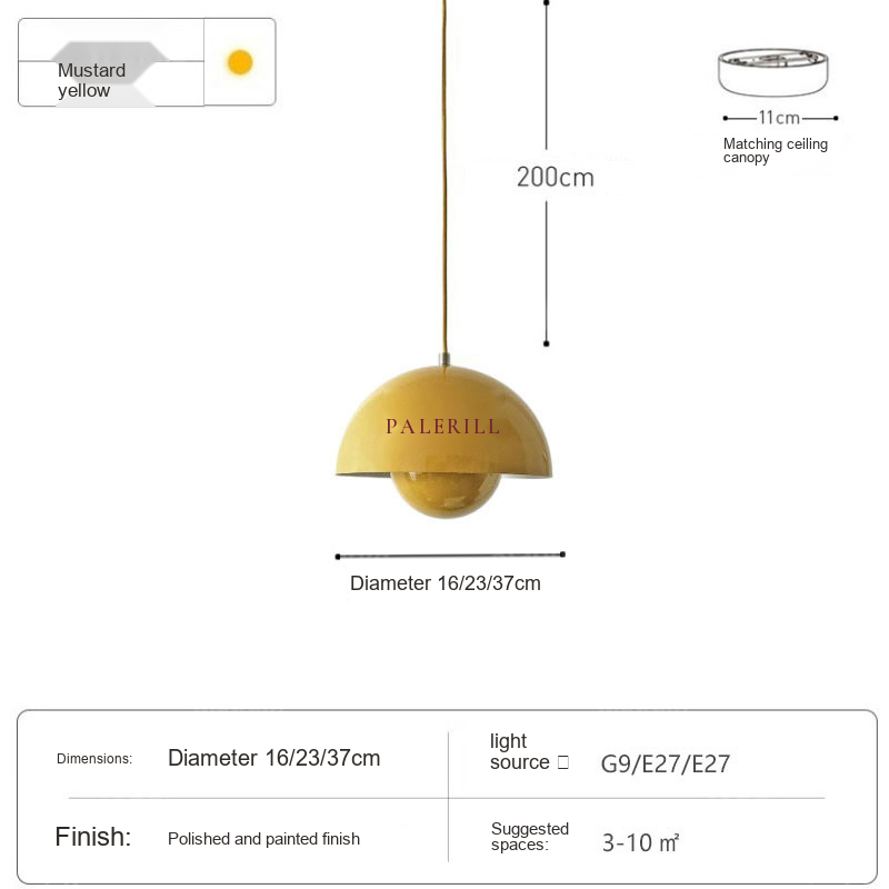 Flowerbud Pendant Light — AM0134, view 13