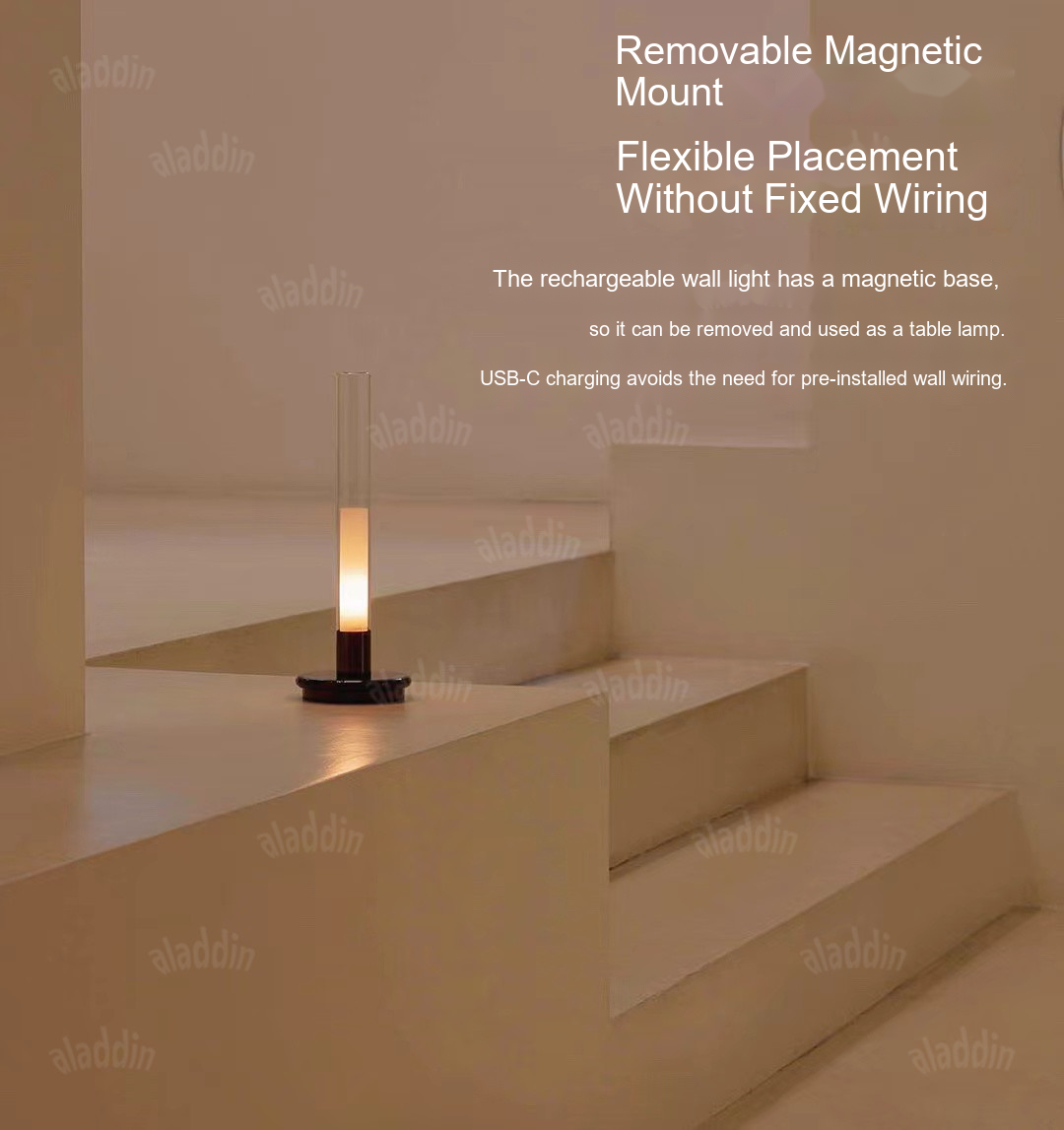 Rechargeable Candle Wall Light — AM0229, view 10