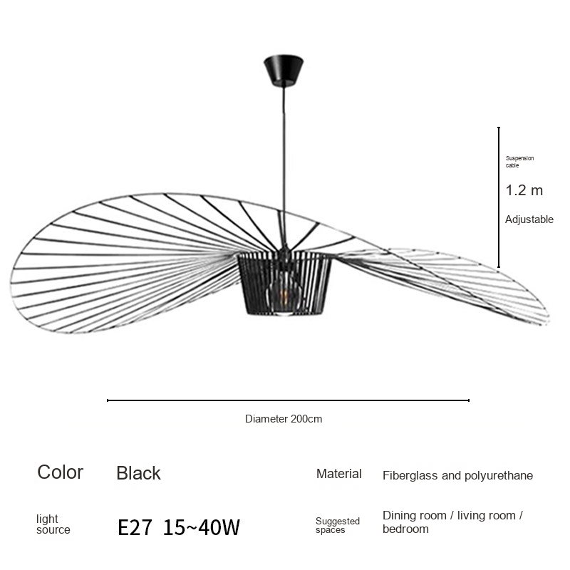 Wide Brim Pendant Light — AM0215, view 22