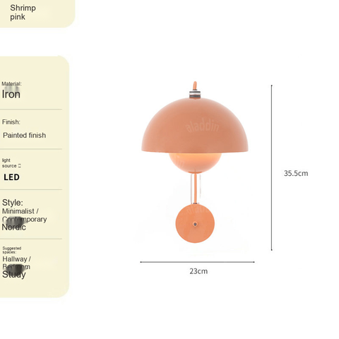 Shrimp pink · Sliding shade