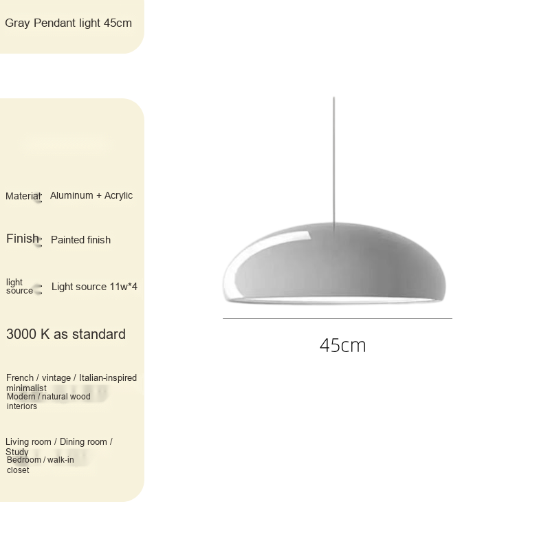 Minimalist Pendant & Ceiling Light — AM0251, view 8