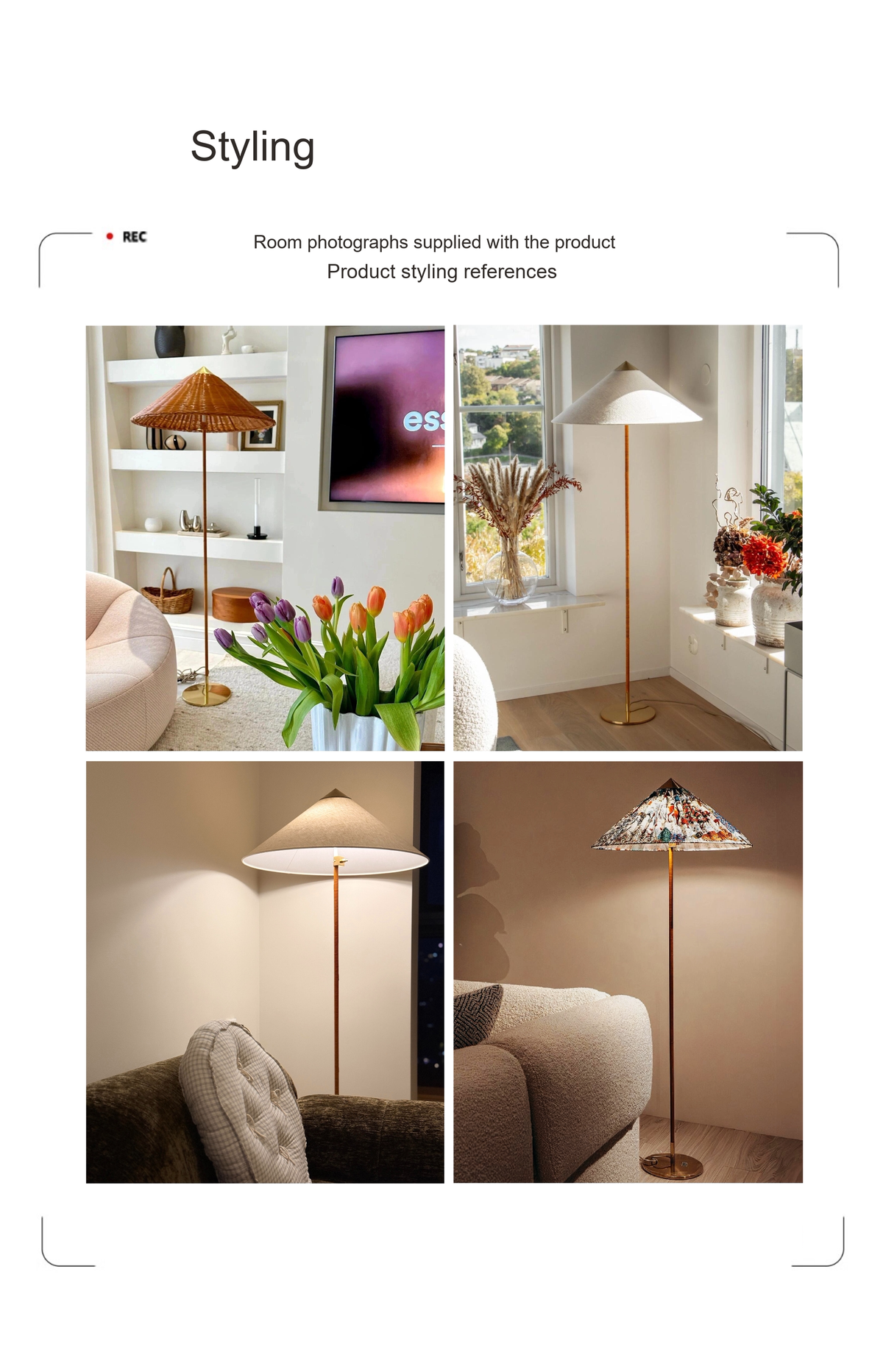 Hat Shade Floor Lamp — AM0140, view 15