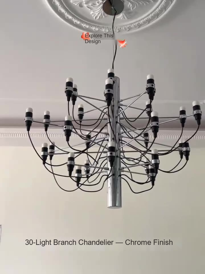 Multi-Arm Candle Chandelier — AM0220, view 22